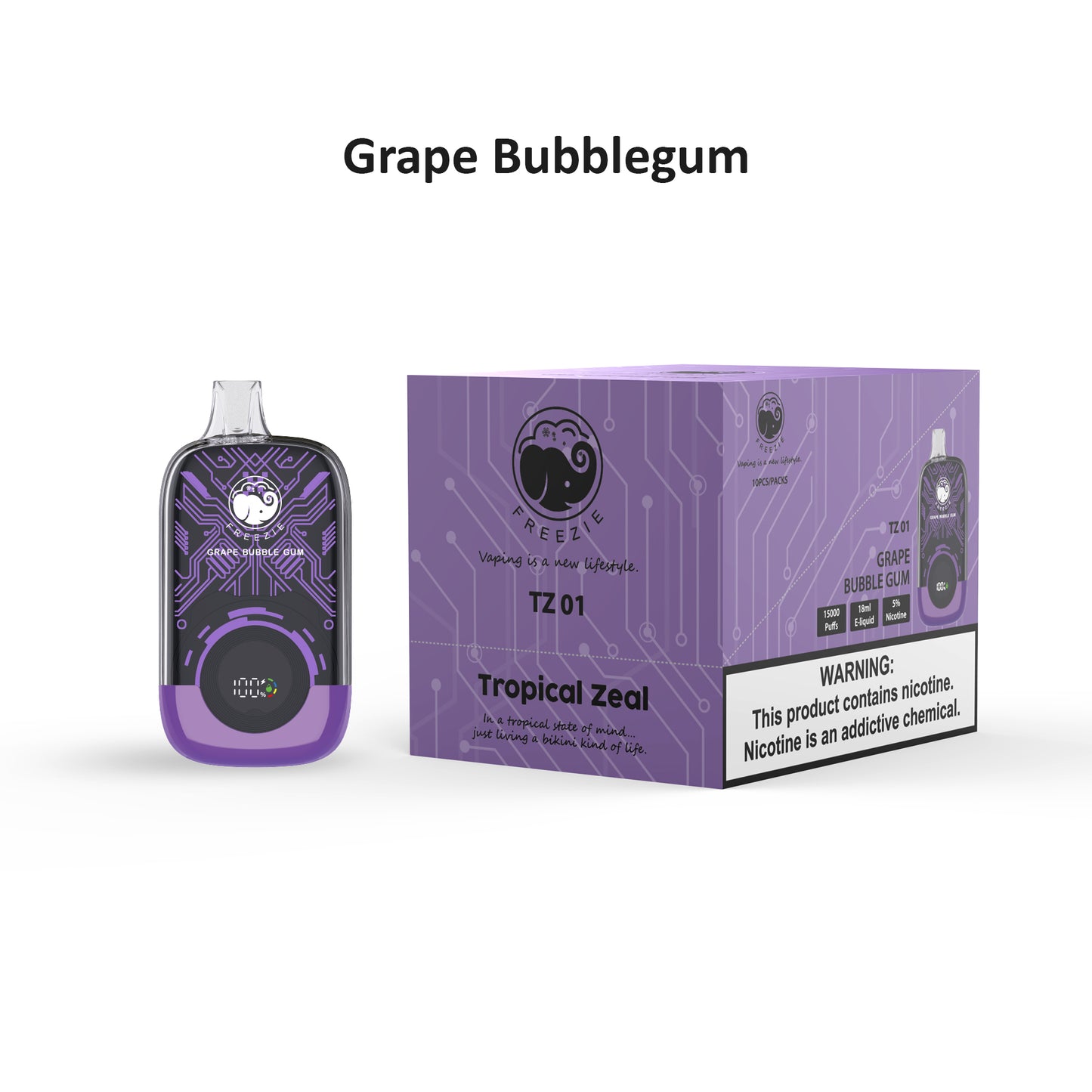 TZ15000-Grape bubblegum FREEZIE Life